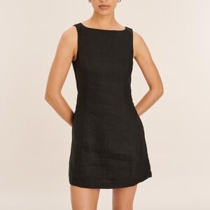 O.P.T Aspen linen mini dress